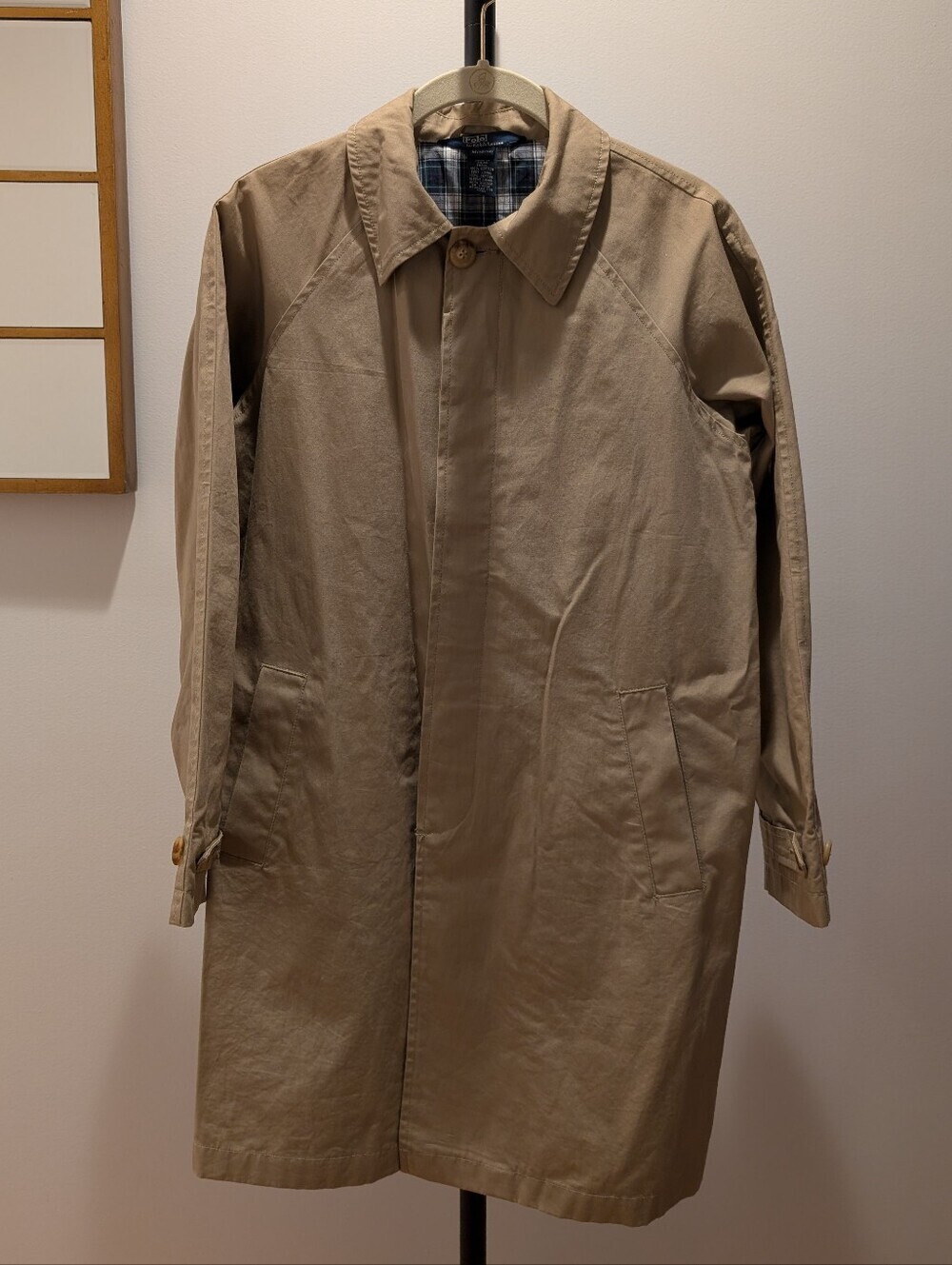 Polo by Ralph Lauren Beige/Tan Trench Coat Boys Trench for Petite Women Sz 0P